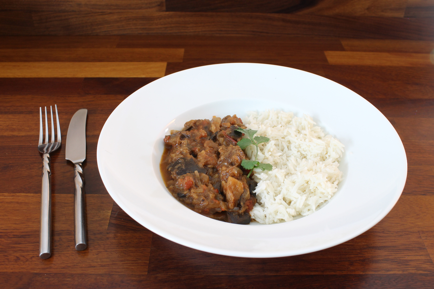 Instant Pot Aubergine Tomato Curry - foodiecatherine.co.uk